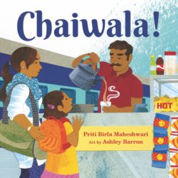 Cover image of the book Chaiwala featuring a mother and daughter at a chai cart